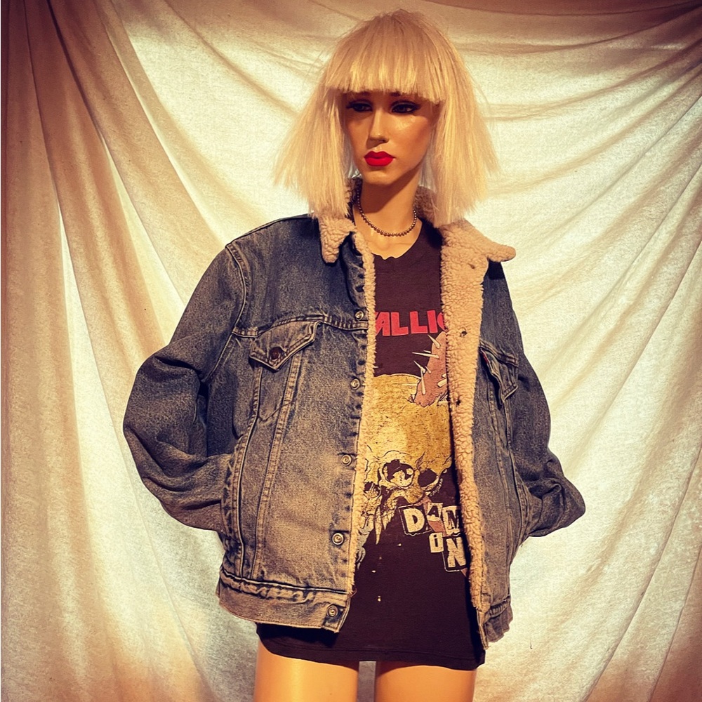 Vintage Levi’s Sherpa Trucker Jacket 80s XL 46R